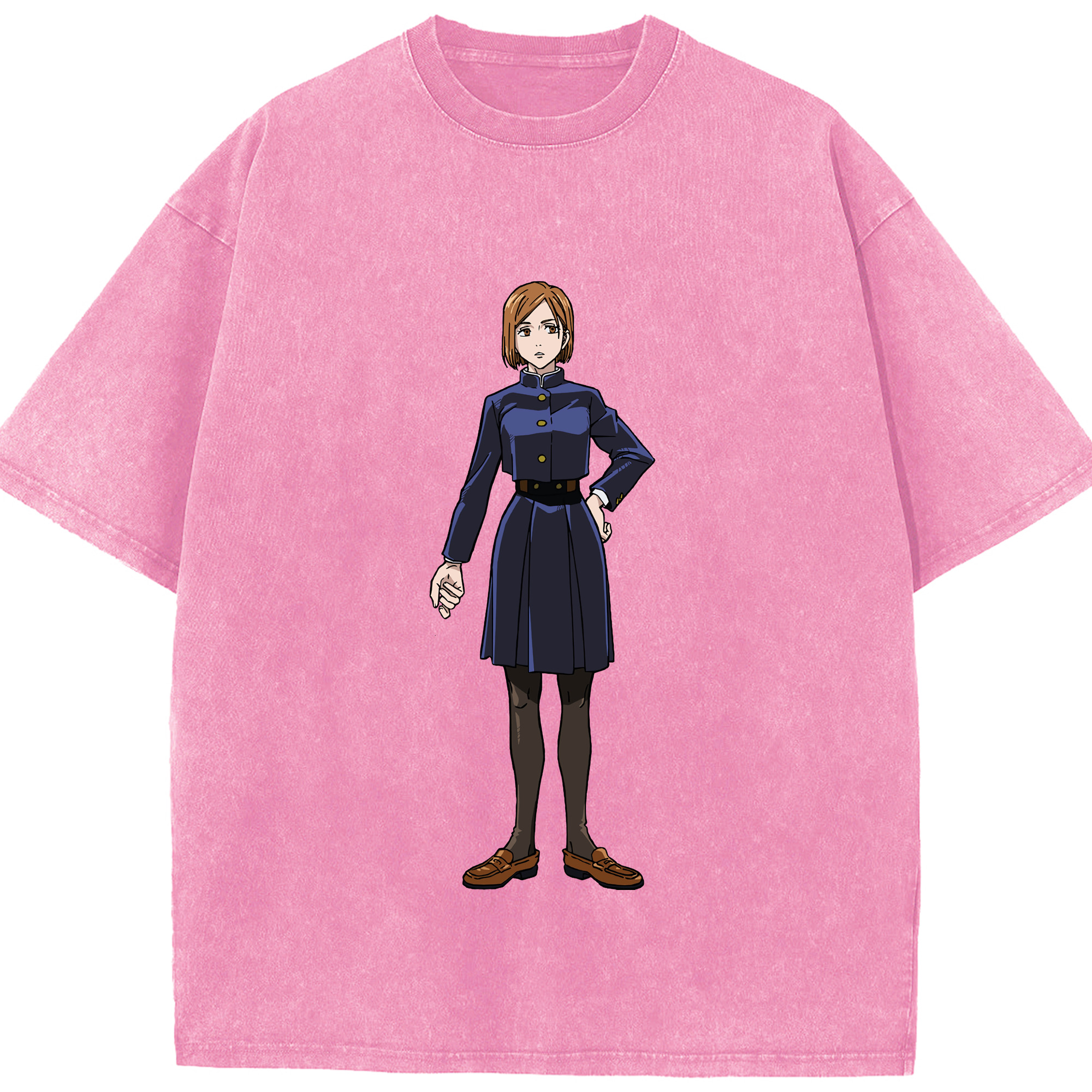 （画像用） 呪術廻戦 Jujutsu Kaisen 綿100% ヴィンテージ風 半袖Tシャツ（フロントプリント）